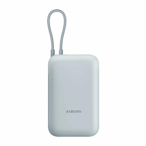 Внешний аккумулятор Xiaomi Mi Power Bank Pocket Edition 10000mAh P15ZM голубой портативный аккумулятор xiaomi mi power bank pocket version 10000mah белый упаковка коробка