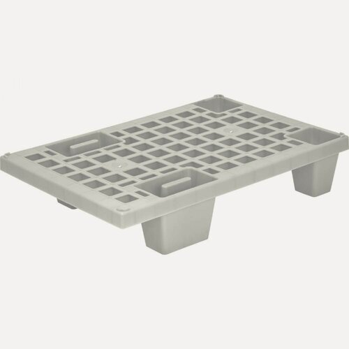 Изображение товара Перфорированный паллет на ножках Тара. ру серый, 600х400х130 мм 15552