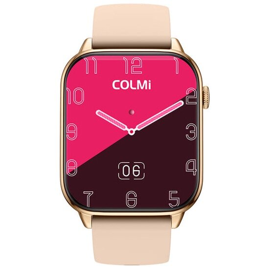 Смарт- часы Colmi C60 Gold Frame Silicone Strap белый