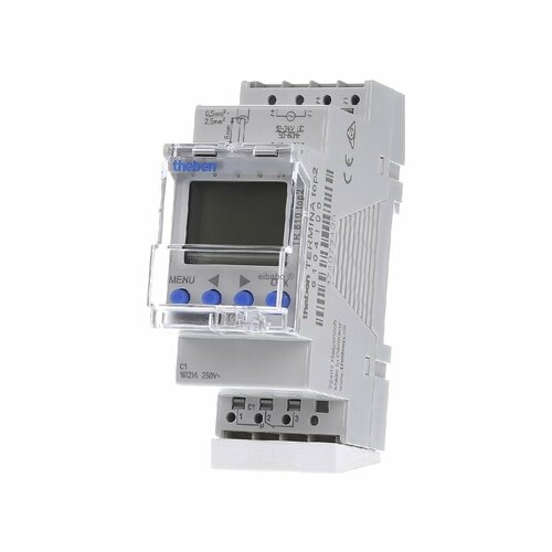 Цифровой таймер 12 24 В переменного постоянного тока TR 610 top2 24V Theben 6104100 4003468613009 51144₽