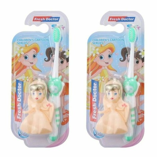 Farres cosmetics Зубная щетка детская с игрушкой Принцесса 2 штуки 517₽