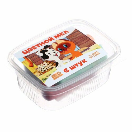 Набор цветных мелков Котёнок по имени Гав 6 цветов 239₽