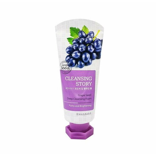 WELCOS Очищающая пенка для умывания лица Cleansing Story Grape Seed Deep Cleansing Foam очищающая пенка для умывания лица cleansing story grape seed deep cleansing foam