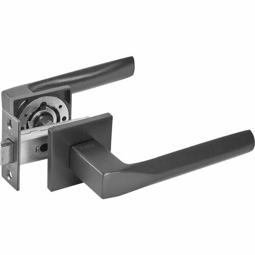 Дверные ручки Punto Cosmo без запирания комплект цвет графит 5120₽