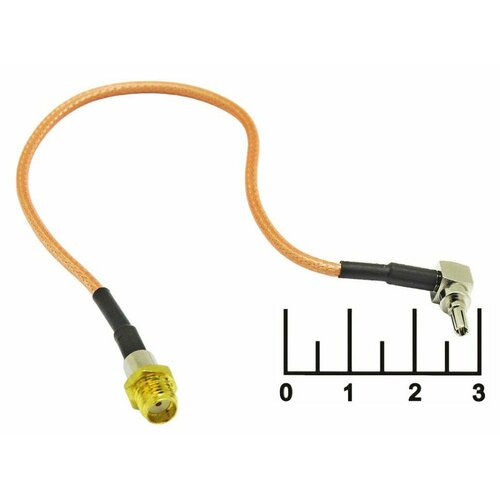 Переходник CRC9 штекер угол/SMA гнездо 20см