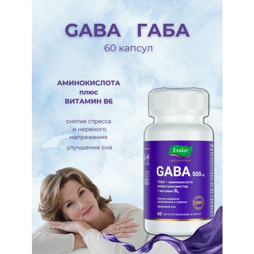 Габа 500 мг GABA / гамк 60 капсул массой 0,62г solgar gaba гамк 500 мг 100 капсул