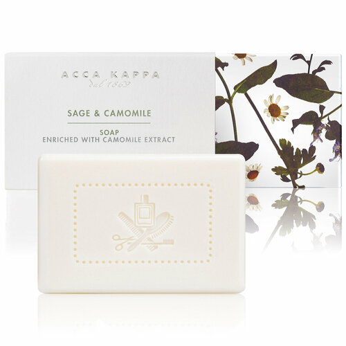 Мыло туалетное твердое Acca Kappa Sage & Camomile Soap, 150 гр мыло туалетное sage