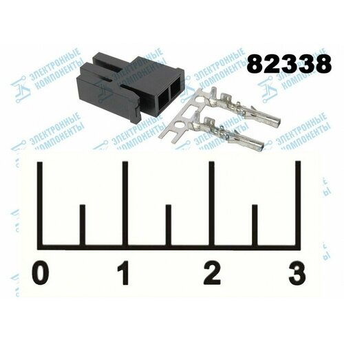 Разъем 2pin гнездо MF3-2*1 F