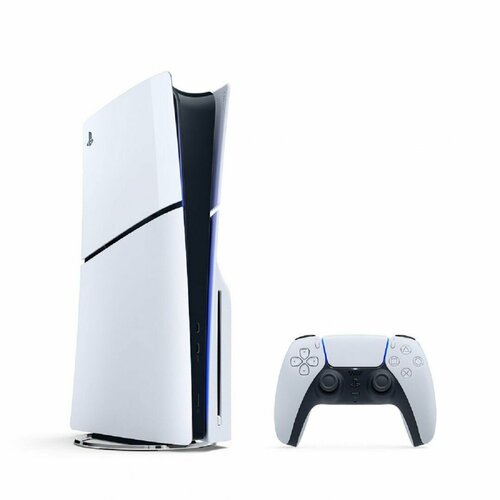 Игровая приставка PlayStation 5 Slim 1 Тб с дисководом игровая приставка sony playstation 5 slim с дисководом 1 тб два геймпада белый и голубой