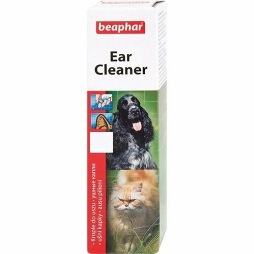 Лосьон для животных Beaphar Ear-Cleaner для ухода за ушами у кошек и собак 50мл капли капли beaphar ear cleaner для чистки ушей у кошек и собак 50 мл