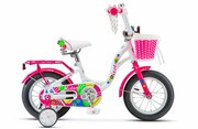 Детский велосипед STELS Mistery C 12" Z010 7.9" Белый/Розовый, 2024