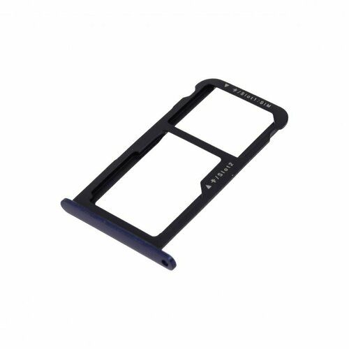 Держатель сим карты (SIM) для Huawei Honor 8 Lite 4G (PRA-TL10) синий