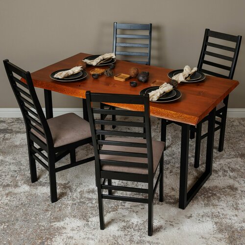 Стол Обеденный Лофт брашированный 160*85