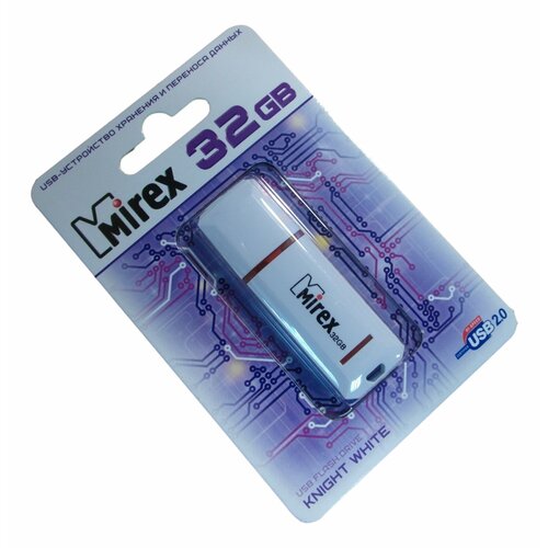 Флешка 32 ГБ USB Mirex Knight White
