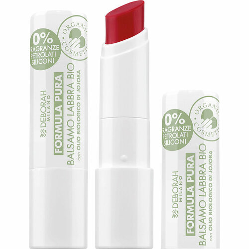 Помада-бальзам для губ Deborah Milano Formula Pura Lip Balm, тон 05 Красный, 3,75 г