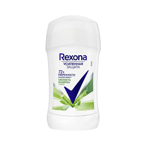 Дезодорант Rexona, Свежесть бамбука и Алоэ Вера, женский, формула с антиоксидантами, 40 мл