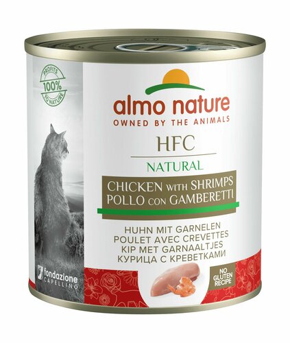 Almo Nature HFC Natural - консервы для кошек курица-креветки 280гр ...