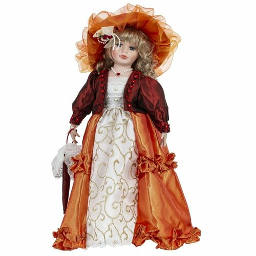 Кукла Евгения, 20х20х41 см KSM-785988 фарфоровая кукла дамы эпохи 21 аглая епанчина кукла журнал