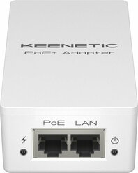 Инжектор PoE+ Keenetic KN-4510 10/100/1000BASE-T 30Вт 100-240В(АС)