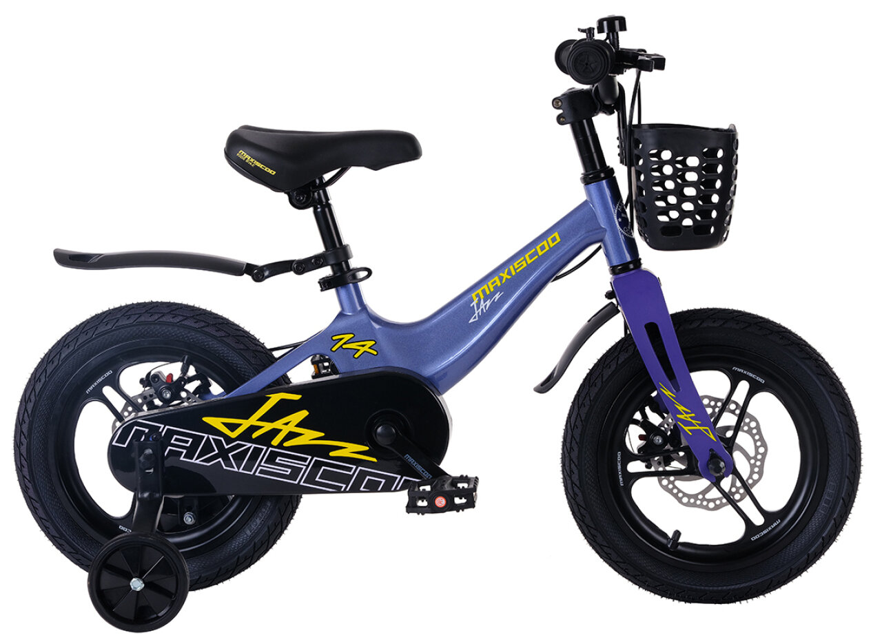 Детский велосипед Maxiscoo Jazz Pro 14" (2024) 14 Синий (90-110 см)
