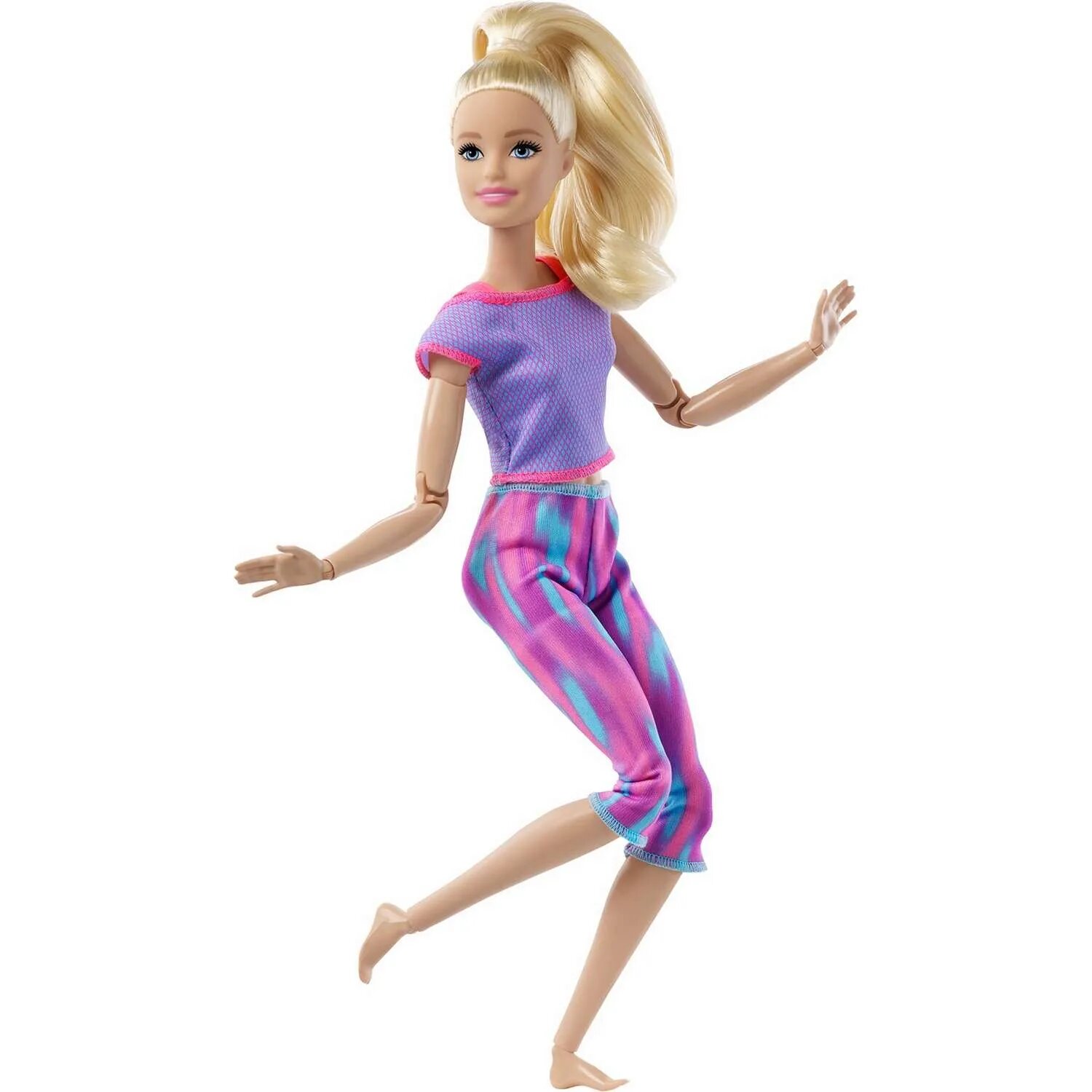 Кукла Barbie Безграничные движения Блондинка в серой футболке - фото №20