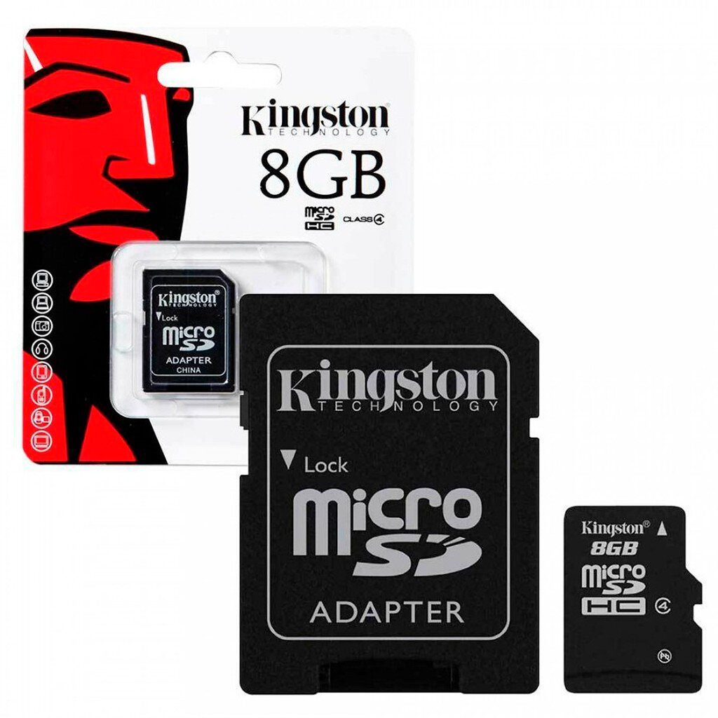 Карта памяти Kingston Canvas A1 microSD 8ГБ / microSDXC Canvas 8 ГБ / Карта расширения памяти 8 ГБ