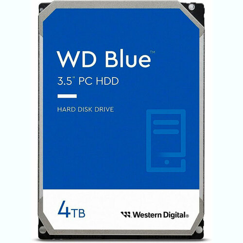 Жесткий диск HDD Western Digital 4Tb Blue 35 WD40EZAX 12280₽