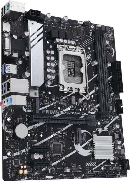 Материнская плата ASUS PRIME B760M-K D4 Socket 1700 B760 2xDDR4 1xPCI-E 16x 2xPCI-E 1x 4xSATA III mATX Retail