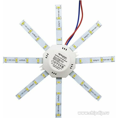 12-05 Комплект светодиодный Звездочка smd5730 12Вт IP30900Лм6400К диаметр 180mm 1376₽