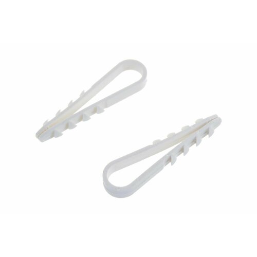 Дюбель-хомут для круглого кабеля ДХ-К, 5 - 10 мм, нейлоновый 2уп. по 100шт