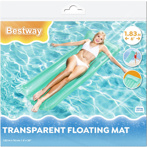 матрас bestway retro beats 43649 Матрас для плавания BESTWAY 183х76см, Арт. 44013