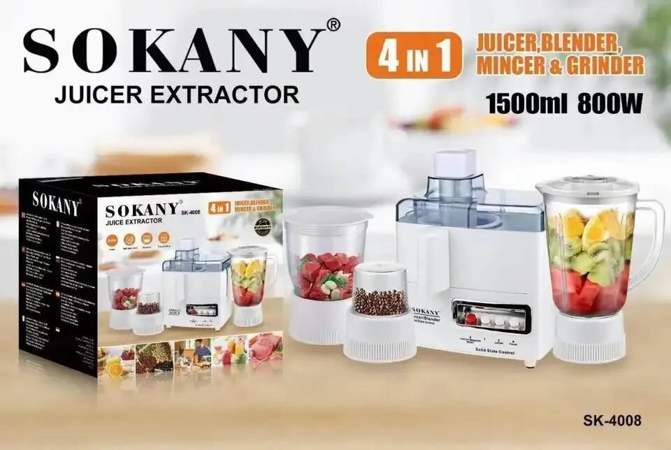 Многофункциональный кухонный комбайн SOKANY SK-4008