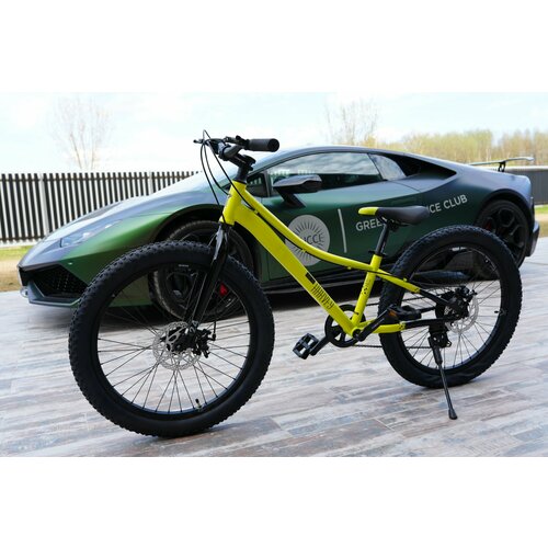Велосипед фэтбайк Fatbike Time Try TT2747s 24 Рама 12 Взрослый Детский Подростковый желтый 23400₽