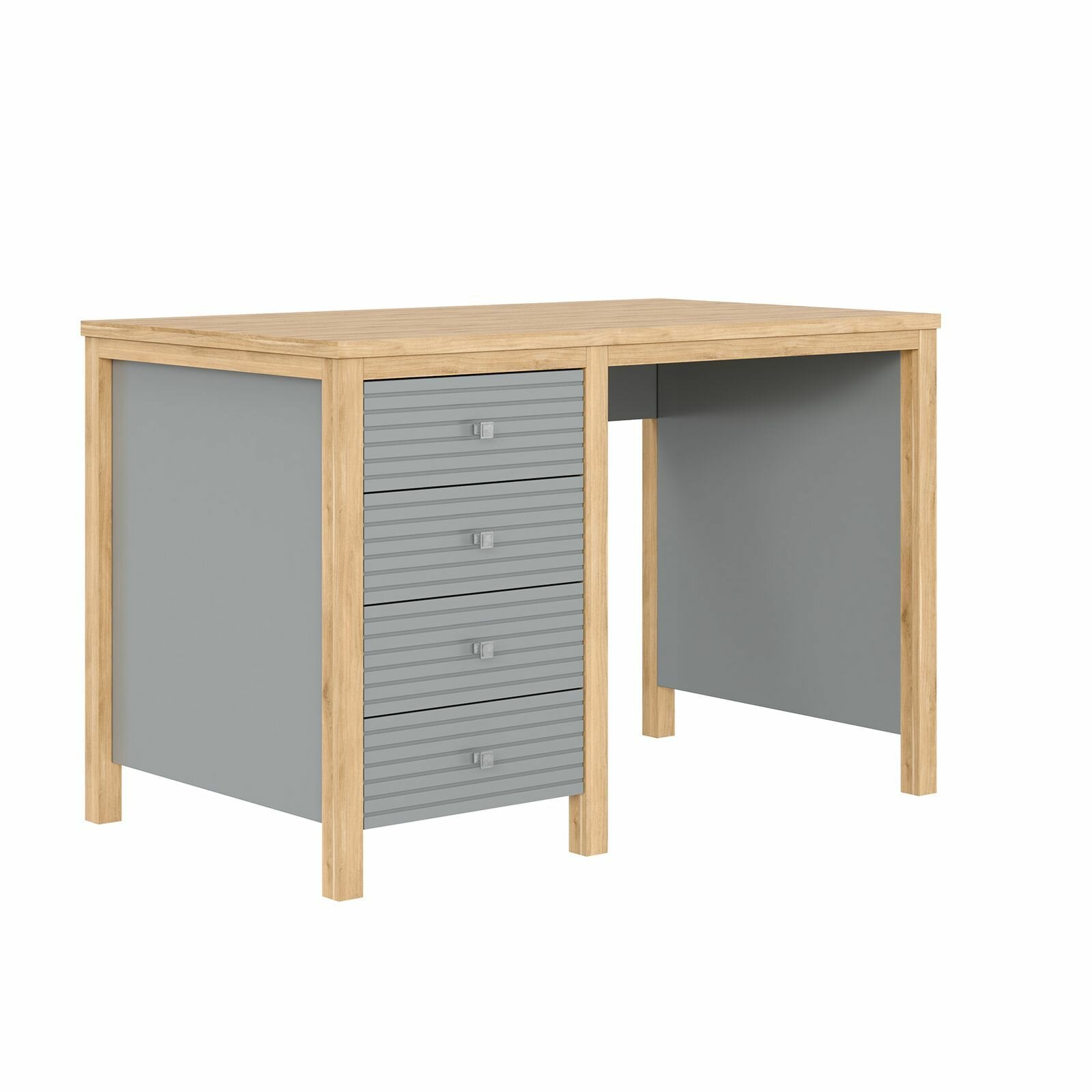 фото Стол письменный Кабинет Вояж 04 Р/Я (серый 7042/антик 24)