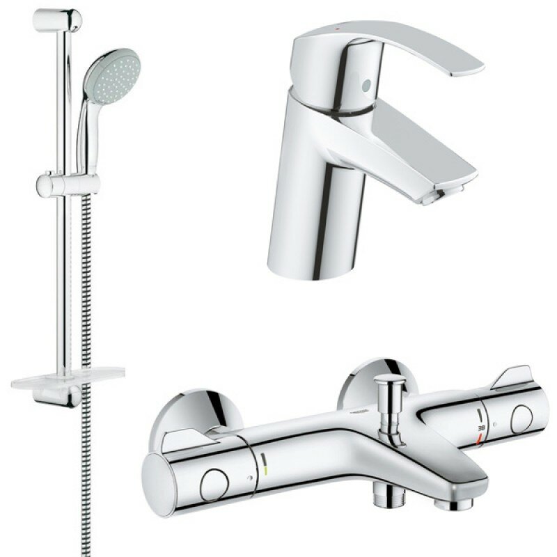 Душевой гарнитур Grohe Eurosmart 124422, хром хром 1750 мм