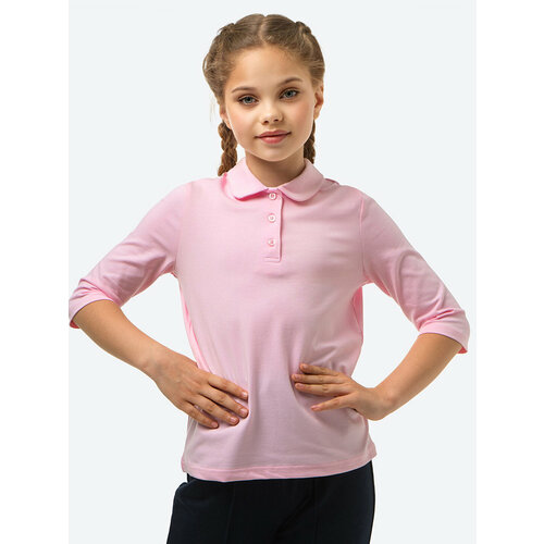 Школьная блуза HappyFox, размер 128, розовый школьная блуза розовый какаду размер 128 розовый
