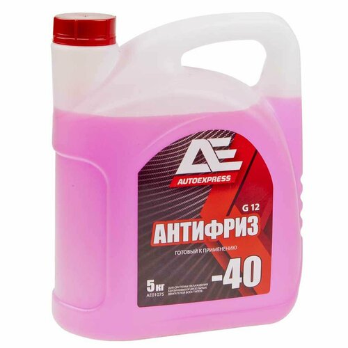 Антифриз -40C 5кг G12 AUTOEXPRESS, AE-01075, титан-см