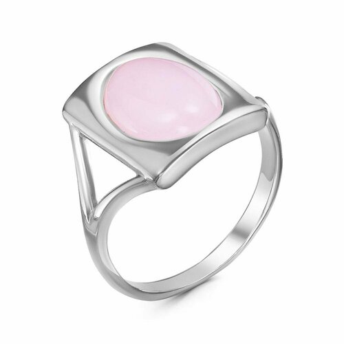 Кольцо Красная Пресня, размер 18, ширина 14 мм, розовый market space серьги родирование орбита кварц розовый