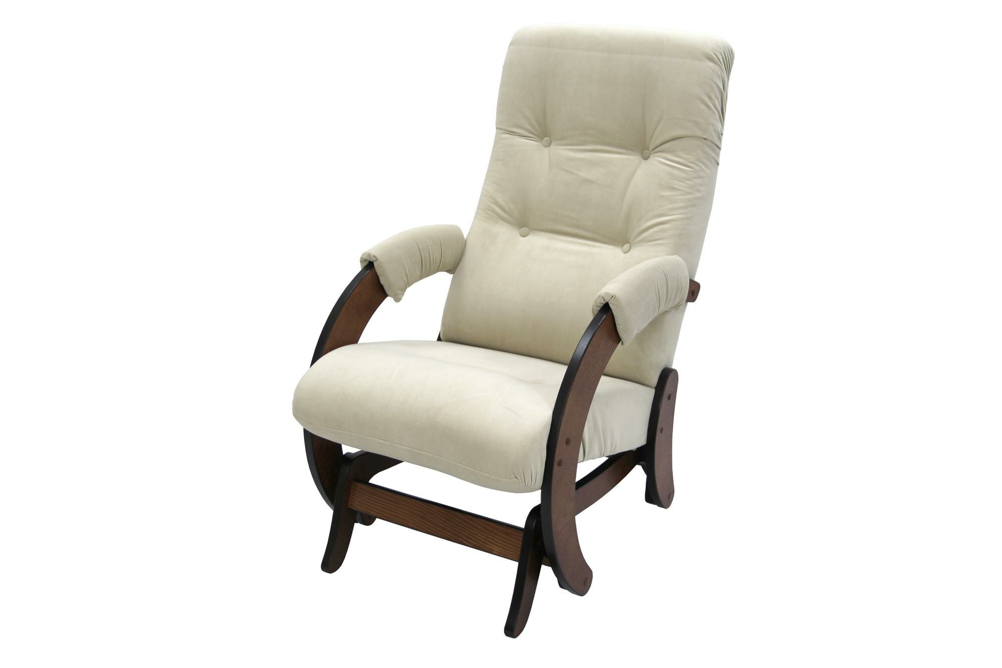 Кресло -Глайдер Мэтисон №68 арт. GS-1234 1 упаковка (каркас орех антик, сиденье беж Ultra Sand)