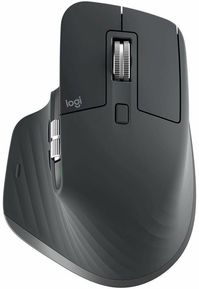 Мышь беспроводная Logitech MX MASTER 3, Bluetooth/Радио, Li-pol, графитовый 910-006199