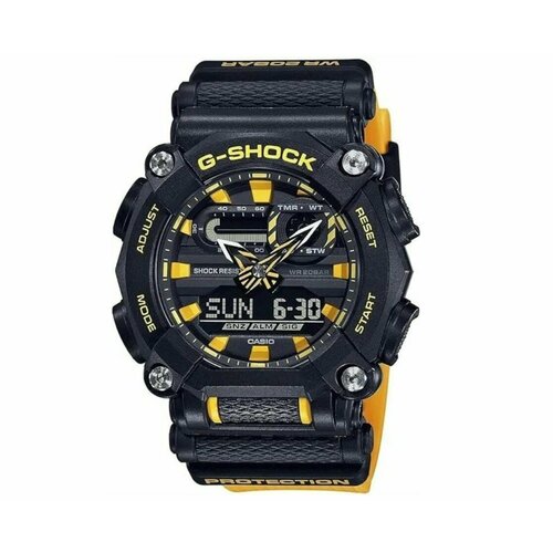 Наручные часы CASIO GA-900A-1A9, желтый, черный