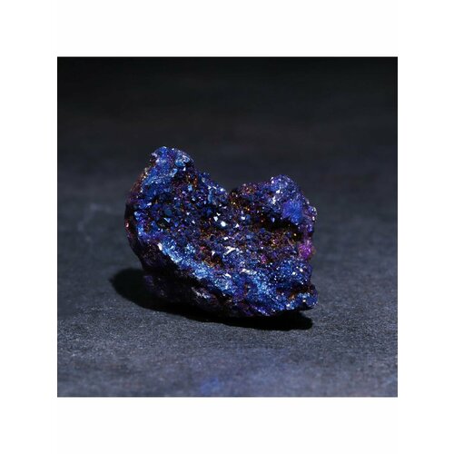 Камень натуральный Жеода синяя 100 г натуральный шероховатый кристалл розовый кварц минералы искусственный кристалл натуральный кристалл камень и украшение для аквари