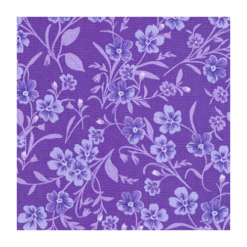 Ткань для пэчворка PEPPY WILDFLOWERS 50 x 55 см 122 г/кв. м ± 5 100% хлопок FLH-20291-6 PURPLE