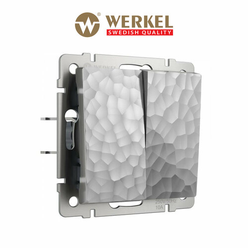 Выключатель Werkel W1220006, серебряный, 10 А