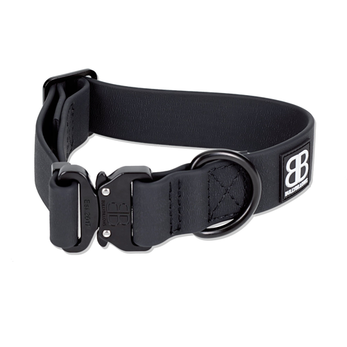 Ошейник Billowthane Combat BLACK 4 см BullyBillows (черный / L)