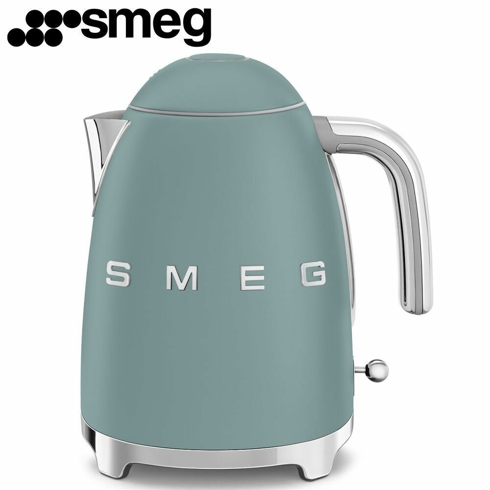 Чайник электрический SMEG KLF03EGMEU / мощность 2400 Вт / изумрудно-зеленый