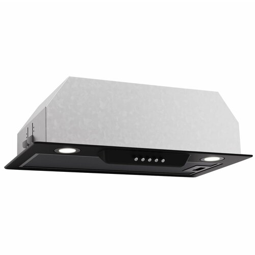 Вытяжка встраиваемая Zugel ZHI521B 3 скорости 400 мз в час кнопочное управление черный 899000₽