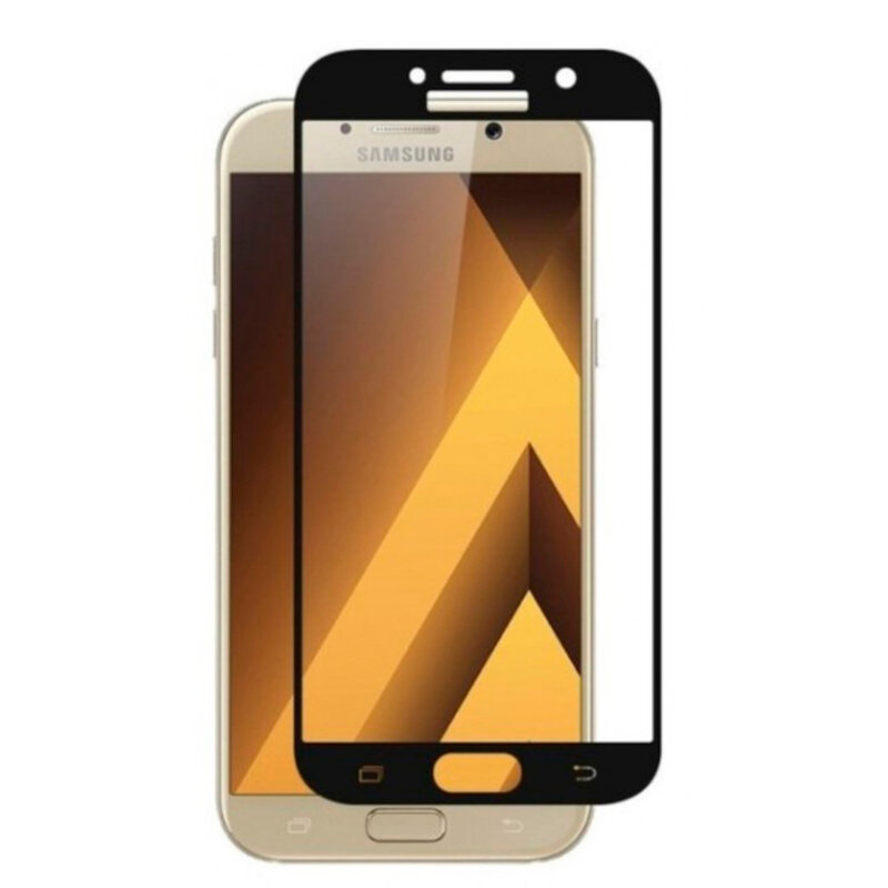 Защитное стекло на Samsung A520F, Galaxy A5 (2017), 9D, черный, X-CASE
