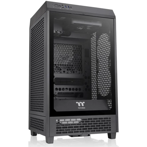 Корпус Thermaltake The Tower 200 черный без БП miniITX 11x120mm 5x140mm 2xUSB3.0 1xUSB3.1 audio bott PSU thermaltake корпус thermaltake view 200 tg argb черный без бп atx 9x120mm 5x140mm 1x200mm 2xusb3 0 audio bott psu