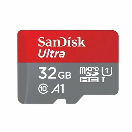 Карта памяти SanDisk Ultra UHS-I A1 MicroSD, 32 Гб, без адаптера, 1 шт карта памяти sandisk compact flash 256 гб r w 160 140 мб с 1 шт черный